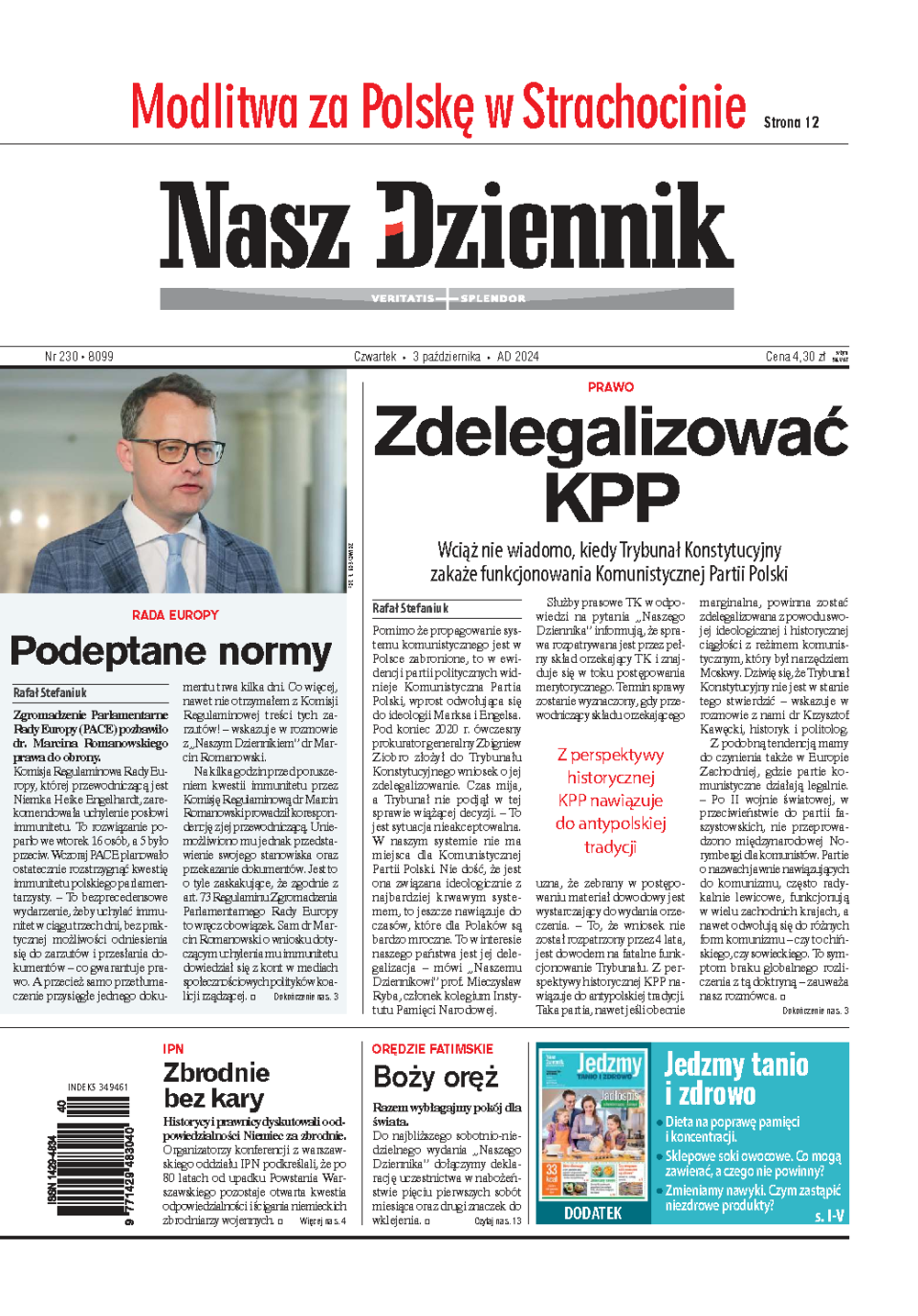 Nasz Dziennik z dnia 03.10.2024 wydanie PDF