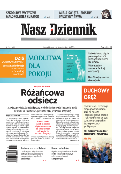Nasz Dziennik z dnia 05.10.2024 wydanie PDF