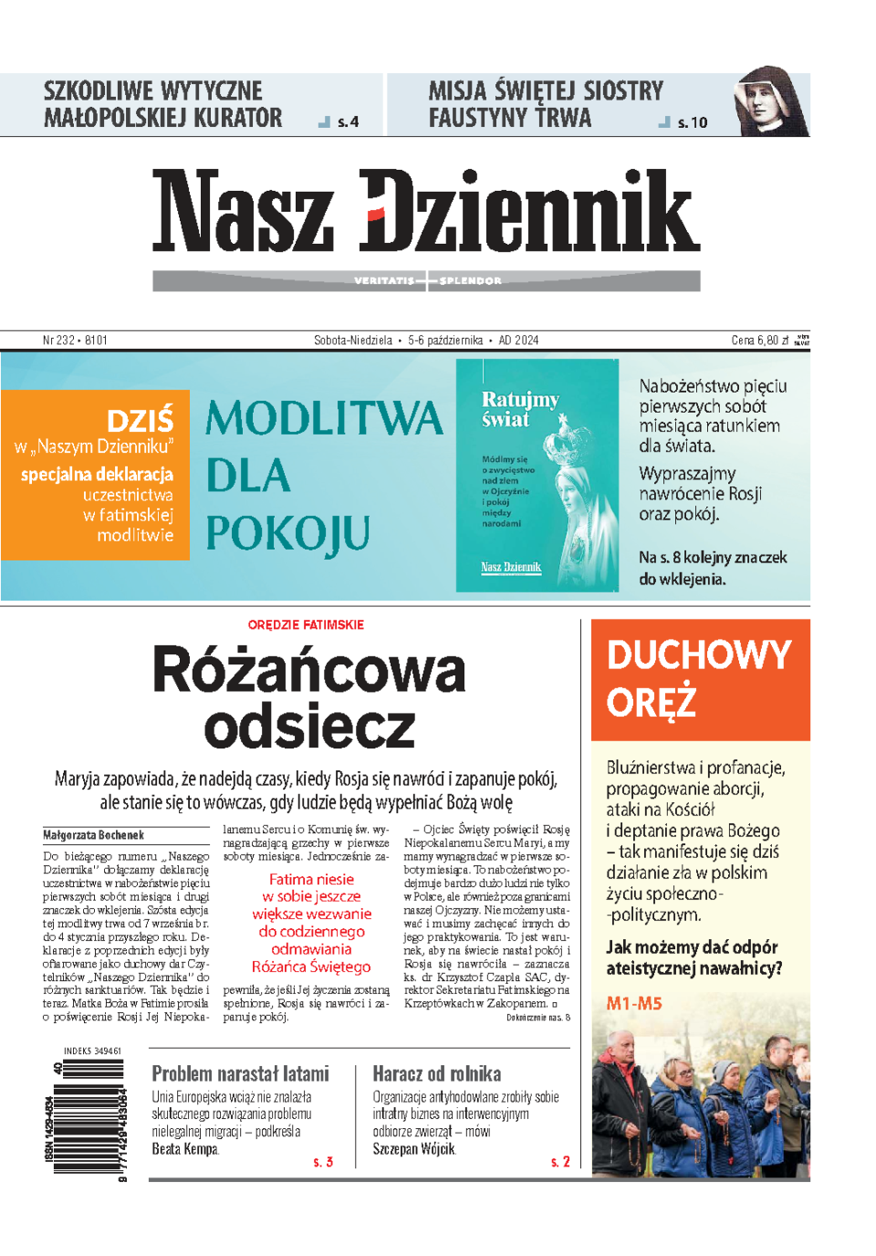 Nasz Dziennik z dnia 05.10.2024 wydanie PDF