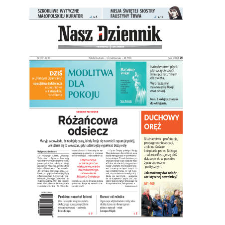 Nasz Dziennik z dnia 05.10.2024 wydanie PDF