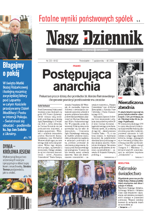 Nasz Dziennik z dnia 07.10.2024 wydanie PDF