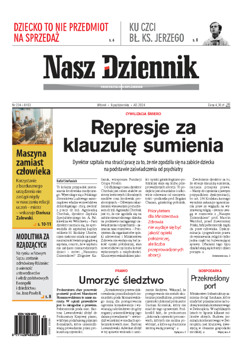Nasz Dziennik z dnia 08.10.2024 wydanie PDF