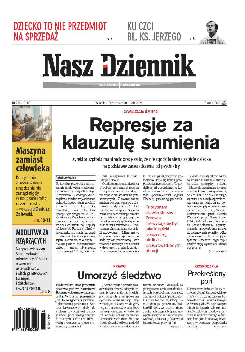 Nasz Dziennik z dnia 08.10.2024 wydanie PDF
