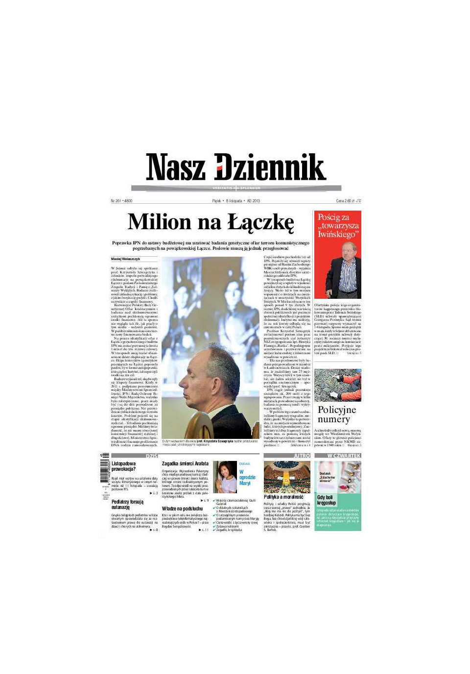 Nasz Dziennik z dnia 08.11.2013 wydanie PDF