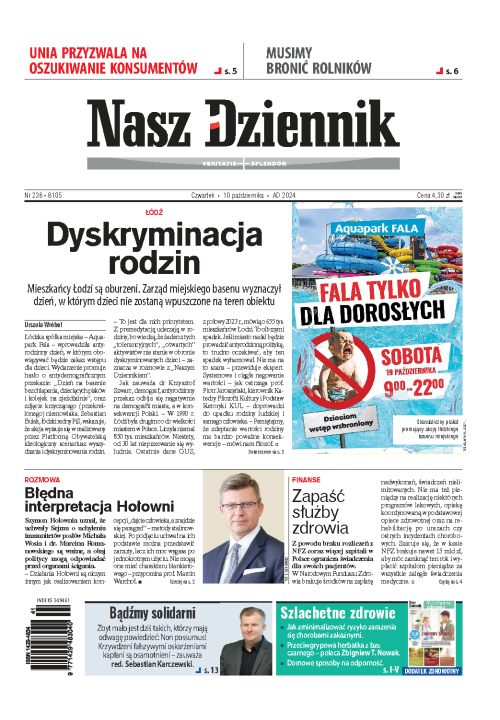 Nasz Dziennik z dnia 10.10.2024 wydanie PDF