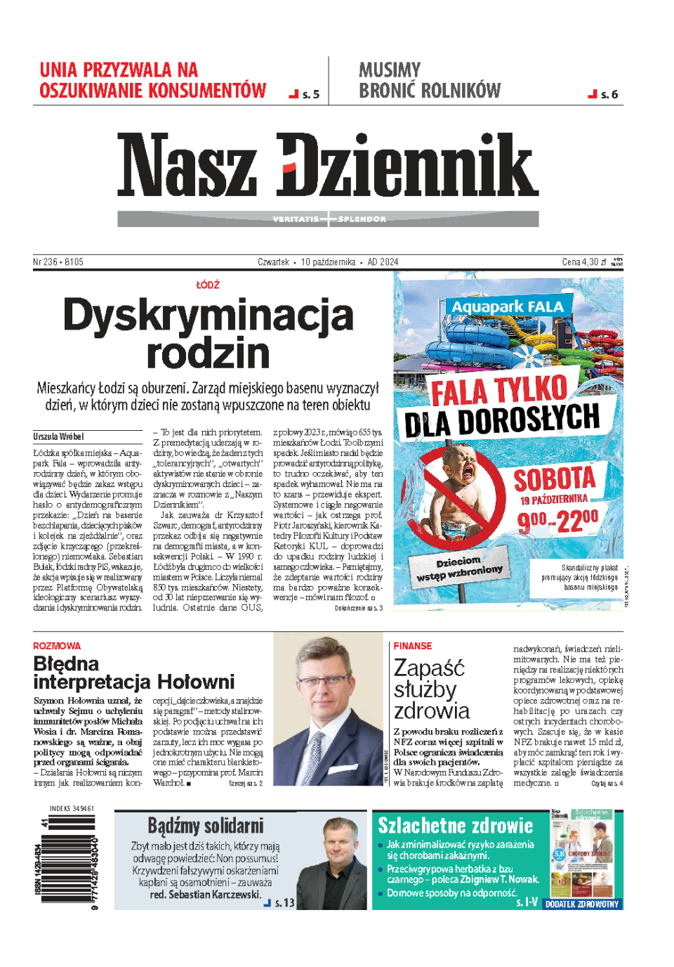 Nasz Dziennik z dnia 10.10.2024 wydanie PDF