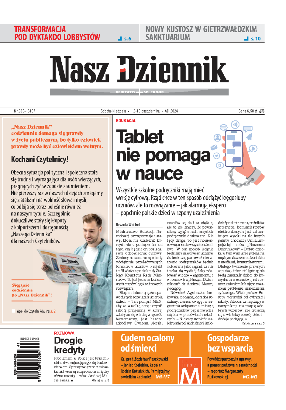 Nasz Dziennik z dnia 12.10.2024 wydanie PDF