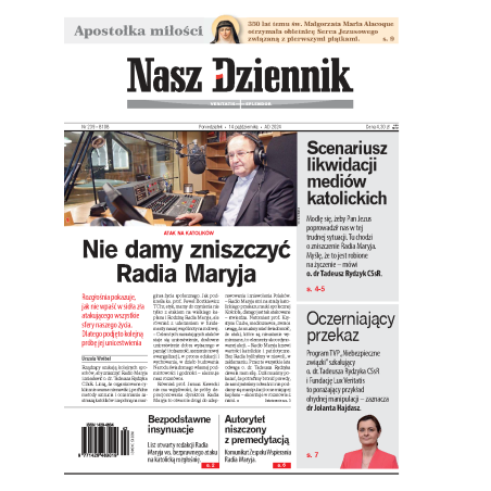 Nasz Dziennik z dnia 14.10.2024 wydanie PDF