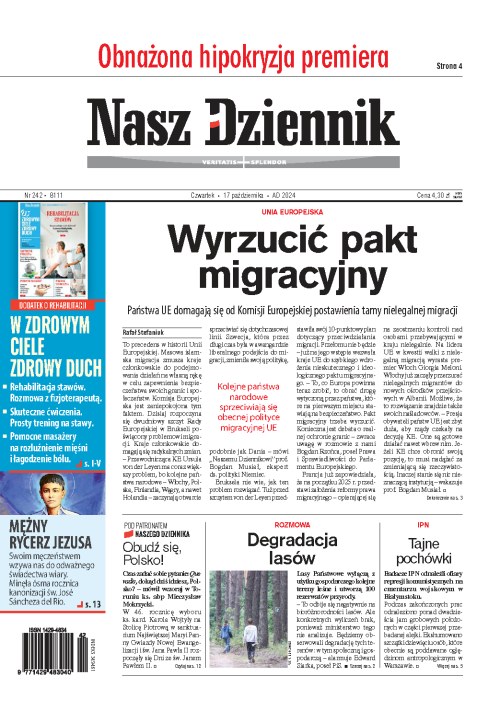 Nasz Dziennik z dnia 17.10.2024 wydanie PDF