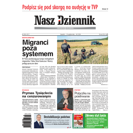 Nasz Dziennik z dnia 24.10.2024 wydanie PDF