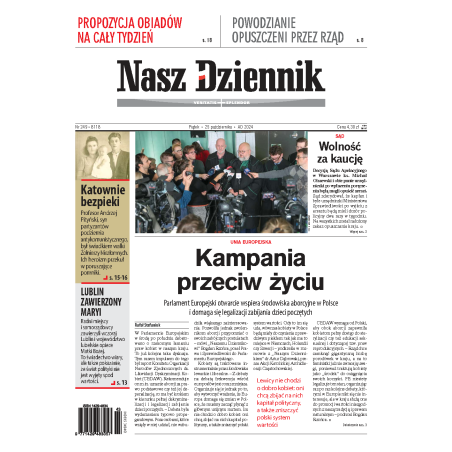 Nasz Dziennik z dnia 25.10.2024 wydanie PDF