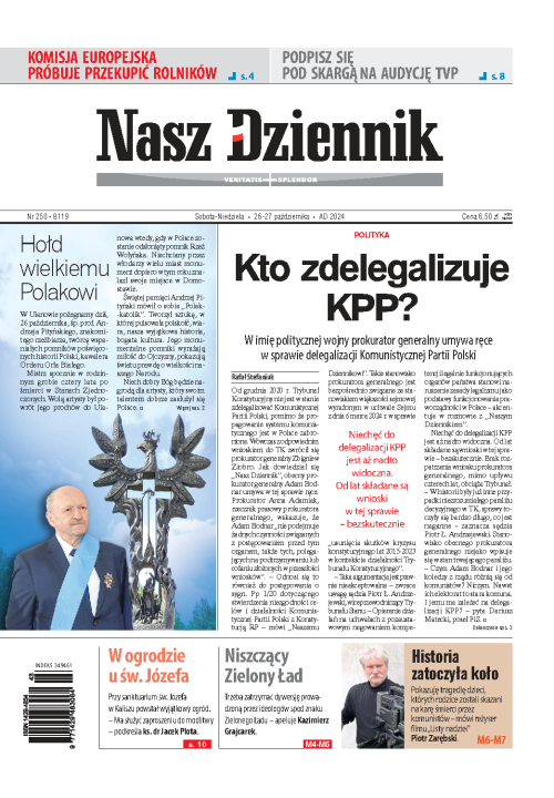 Nasz Dziennik z dnia 26.10.2024 wydanie PDF