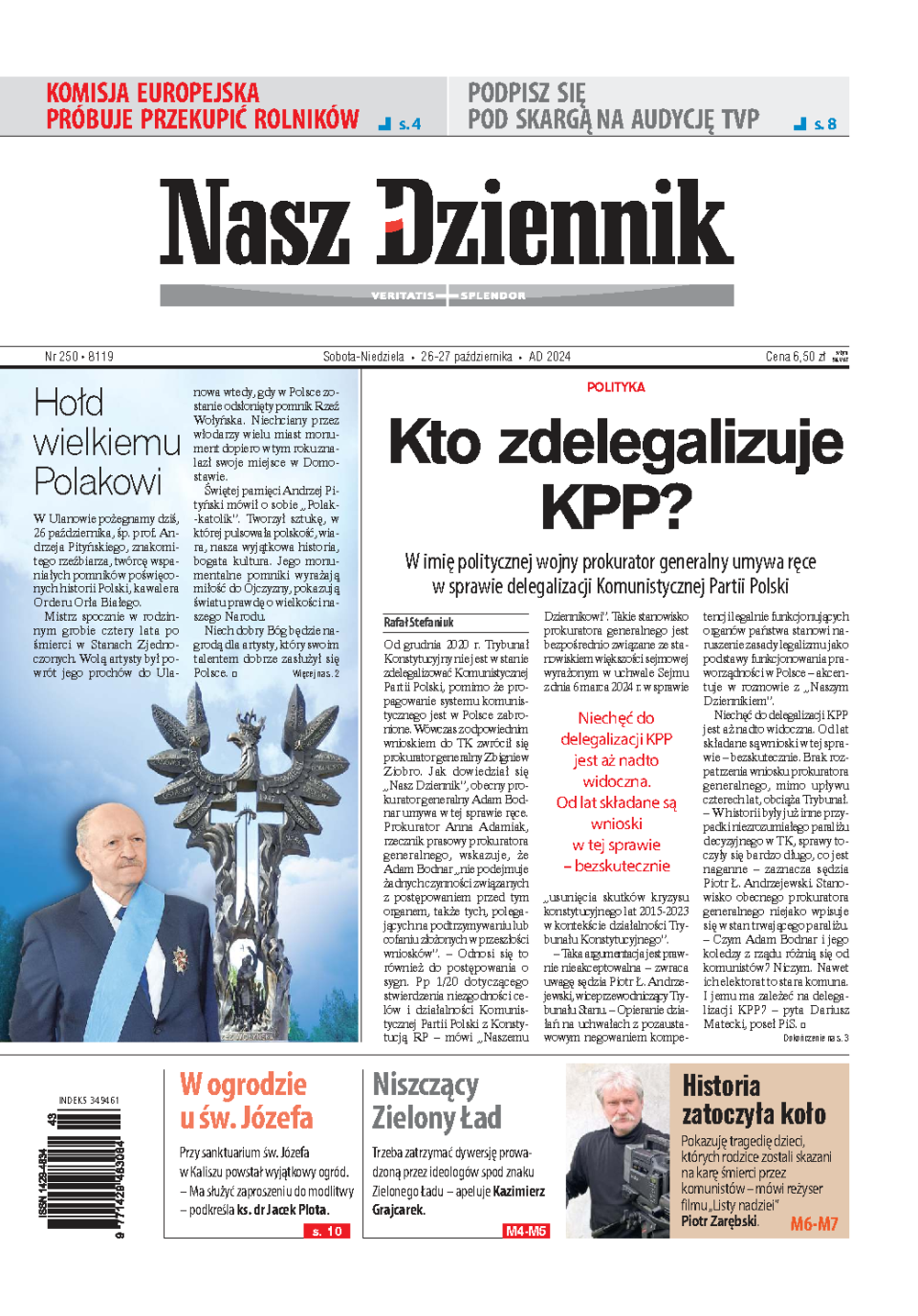 Nasz Dziennik z dnia 26.10.2024 wydanie PDF