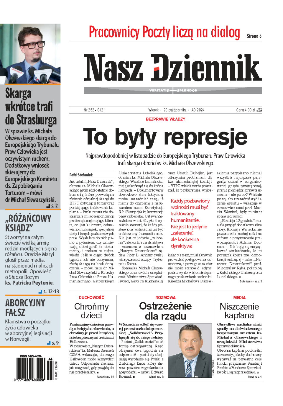 Nasz Dziennik z dnia 29.10.2024 wydanie PDF