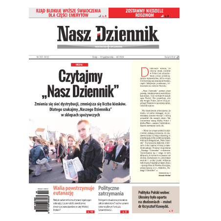 Nasz Dziennik z dnia 30.10.2024 wydanie PDF