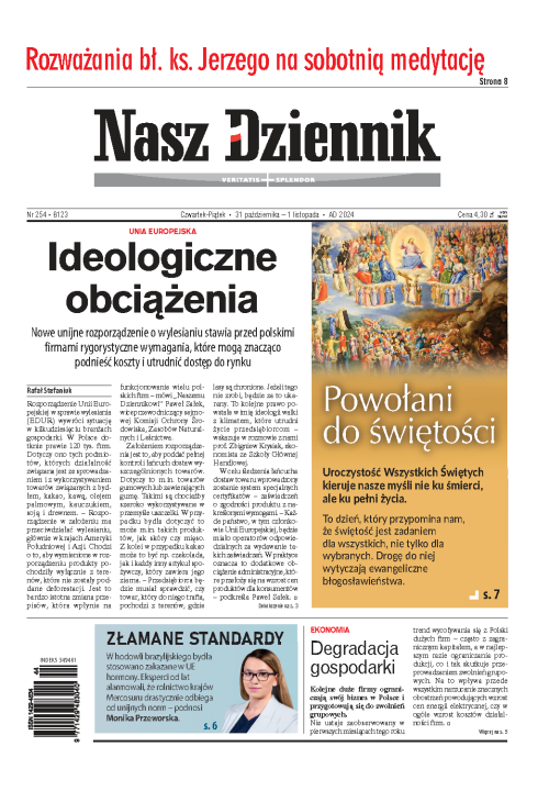 Nasz Dziennik z dnia 31.10.2024 wydanie PDF