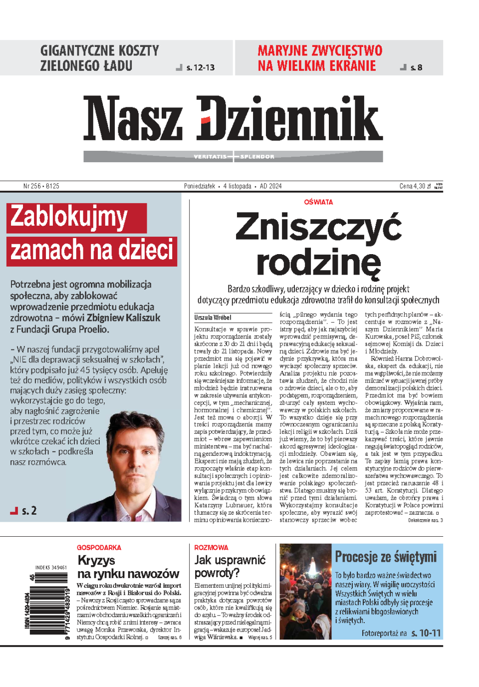 Nasz Dziennik z dnia 04.11.2024 wydanie PDF