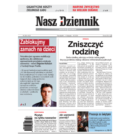 Nasz Dziennik z dnia 04.11.2024 wydanie PDF