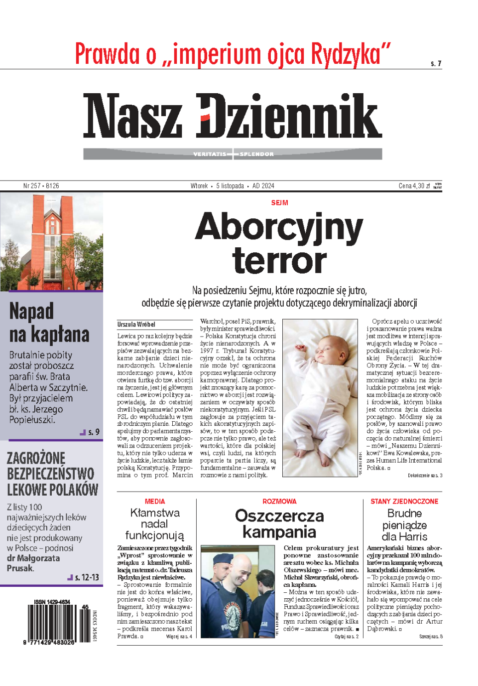 Nasz Dziennik z dnia 05.11.2024 wydanie PDF