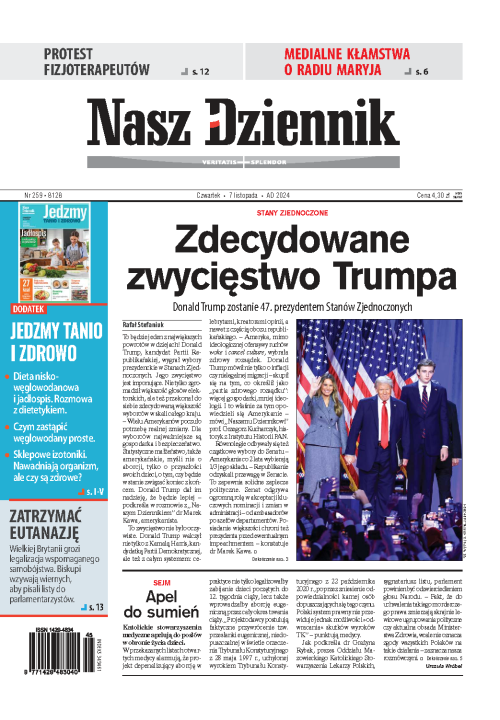 Nasz Dziennik z dnia 07.11.2024 wydanie PDF
