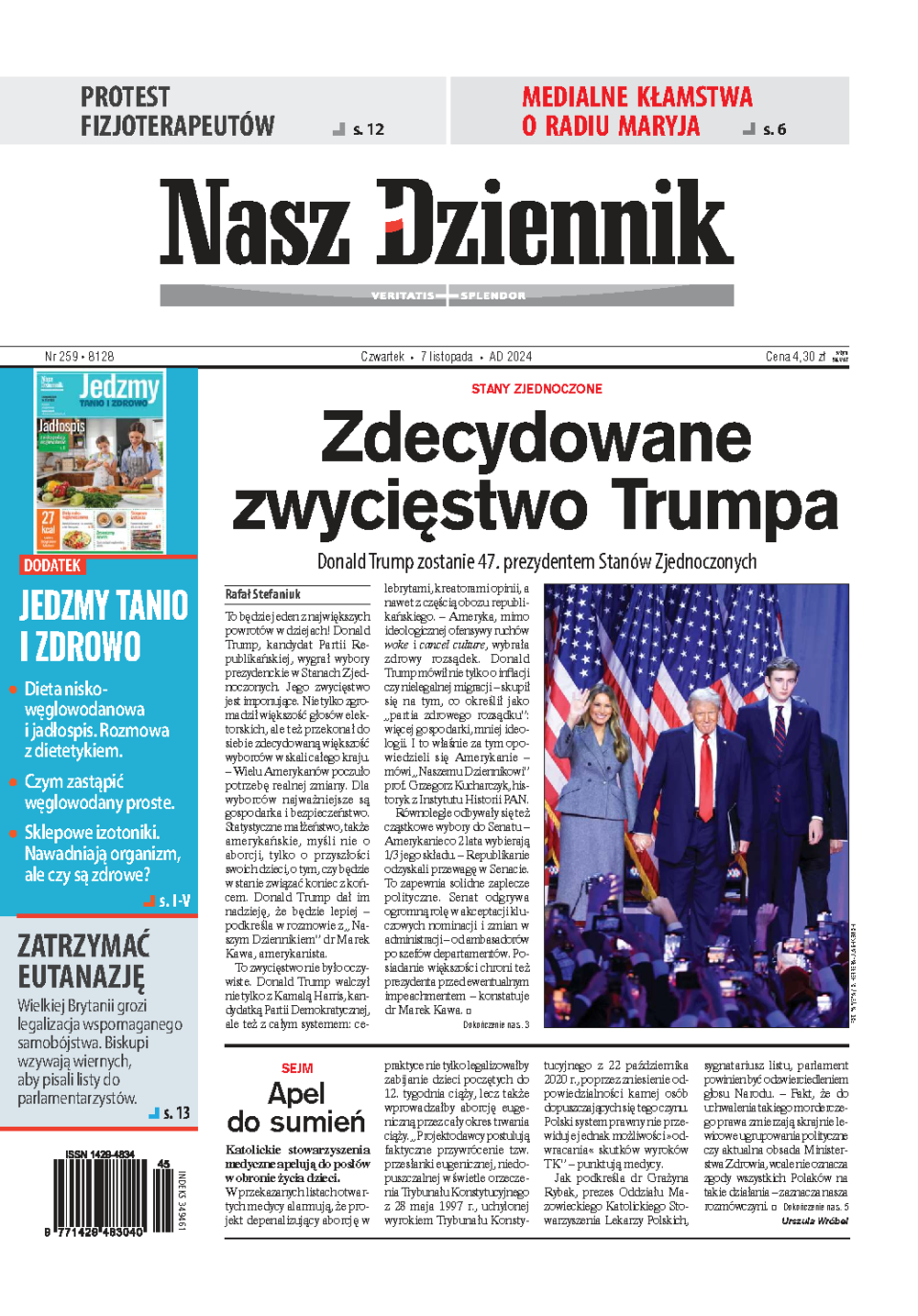 Nasz Dziennik z dnia 07.11.2024 wydanie PDF
