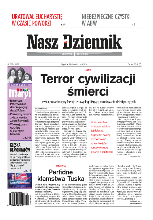 Nasz Dziennik z dnia 08.11.2024 wydanie PDF