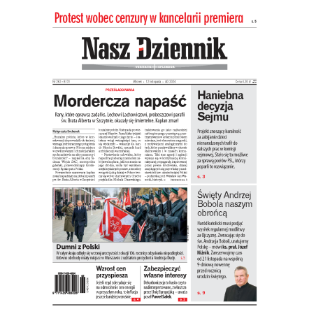 Nasz Dziennik z dnia 12.11.2024 wydanie PDF