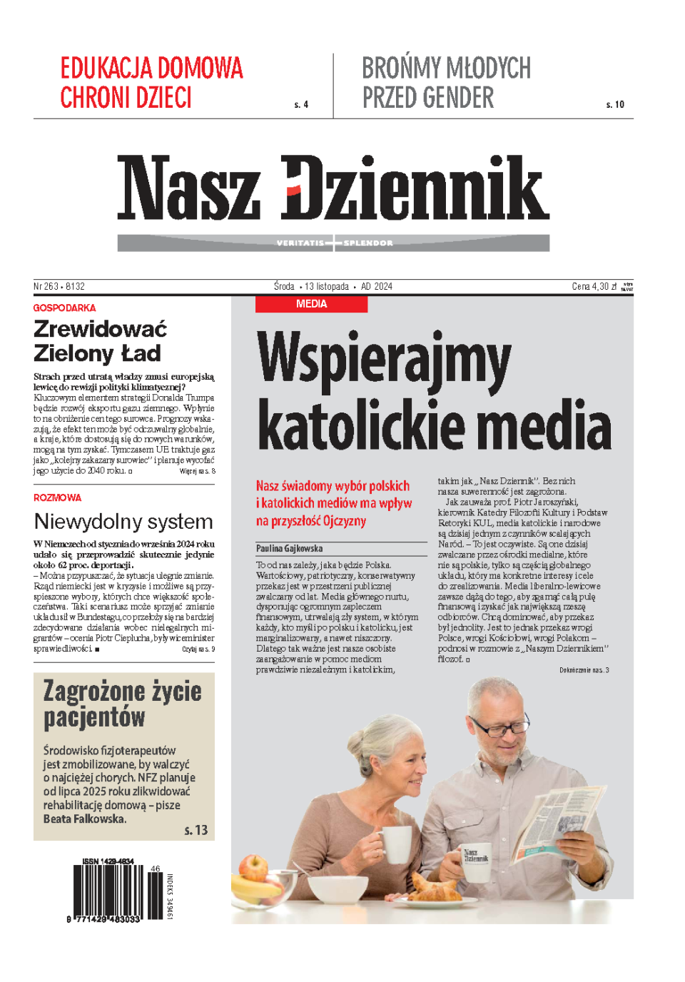 Nasz Dziennik z dnia 13.11.2024 wydanie PDF