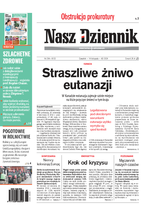 Nasz Dziennik z dnia 14.11.2024 wydanie PDF