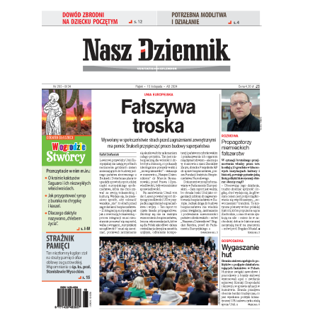 Nasz Dziennik z dnia 15.11.2024 wydanie PDF