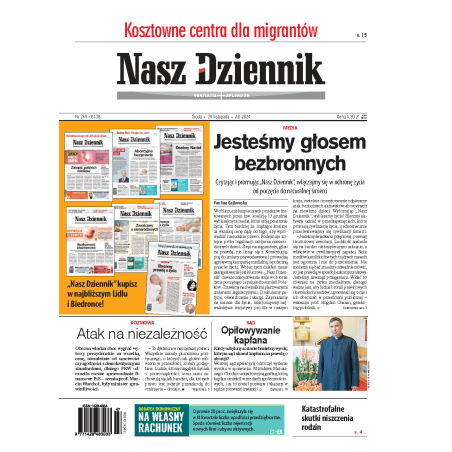 Nasz Dziennik z dnia 20.11.2024 wydanie PDF