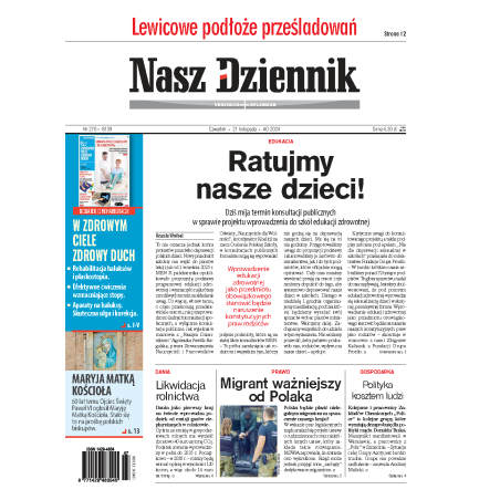 Nasz Dziennik z dnia 21.11.2024 wydanie PDF