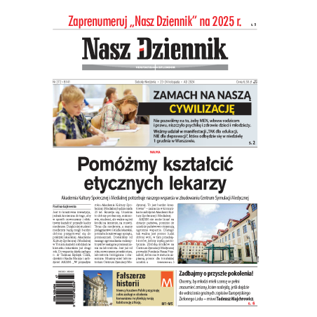 Nasz Dziennik z dnia 23.11.2024 wydanie PDF