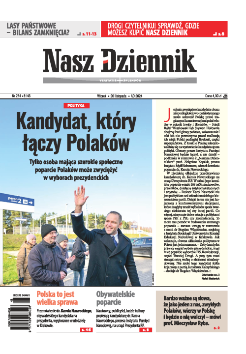 Nasz Dziennik z dnia 26.11.2024 wydanie PDF