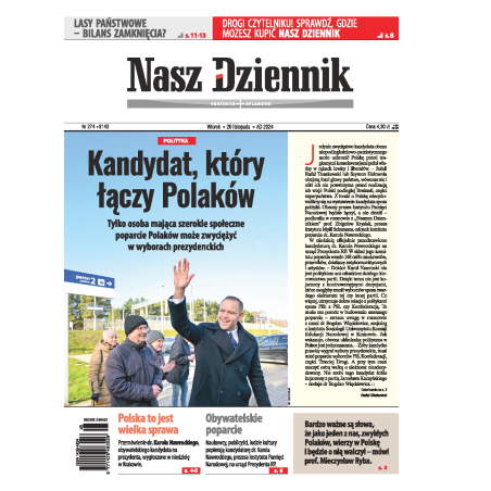 Nasz Dziennik z dnia 26.11.2024 wydanie PDF