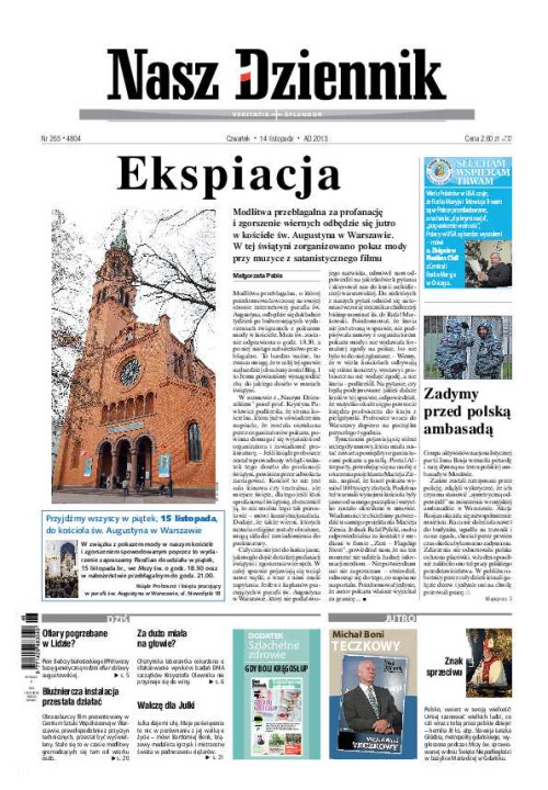 Nasz Dziennik z dnia 14.11.2013 wydanie PDF
