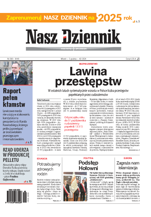 Nasz Dziennik z dnia 03.12.2024 wydanie PDF
