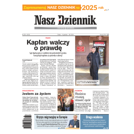 Nasz Dziennik z dnia 04.12.2024 wydanie PDF
