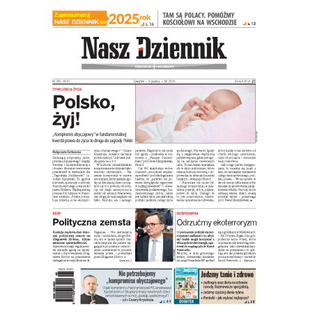 Nasz Dziennik z dnia 05.12.2024 wydanie PDF