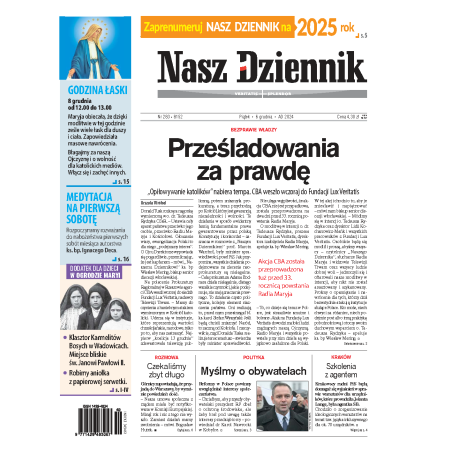 Nasz Dziennik z dnia 06.12.2024 wydanie PDF