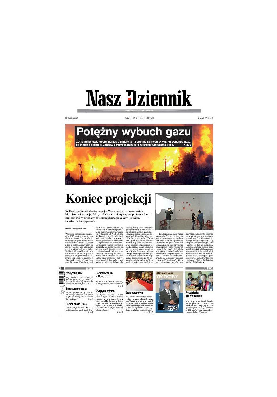 Nasz Dziennik z dnia 15.11.2013 wydanie PDF