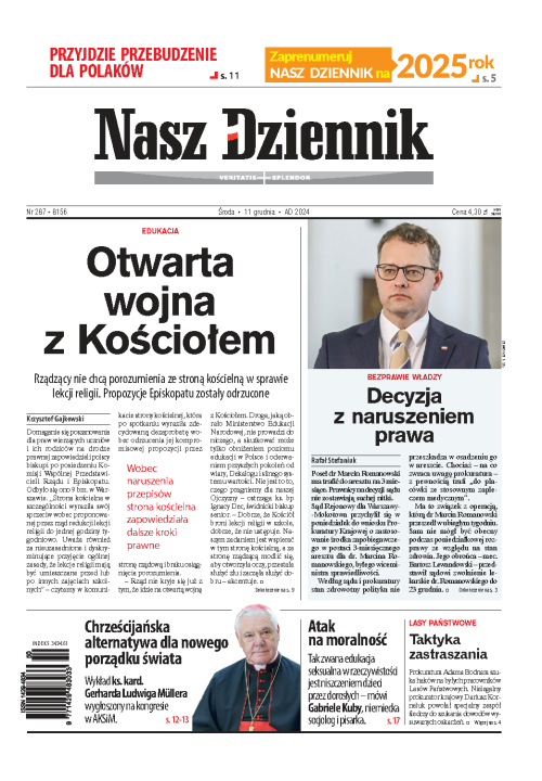 Nasz Dziennik z dnia 11.12.2024 wydanie PDF