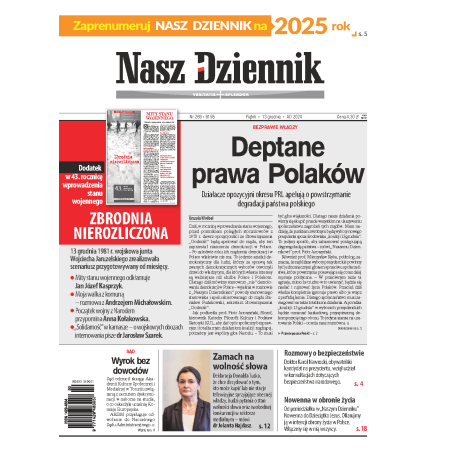 Nasz Dziennik z dnia 13.12.2024 wydanie PDF