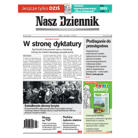 Nasz Dziennik z dnia 20.12.2024 wydanie PDF