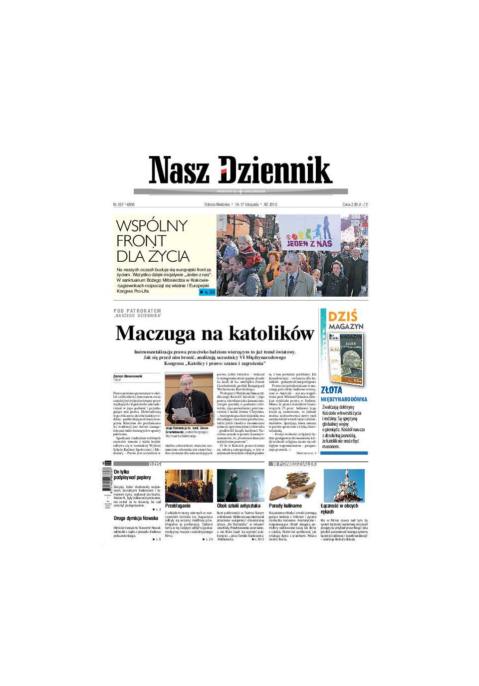 Nasz Dziennik z dnia 16.11.2013 wydanie PDF