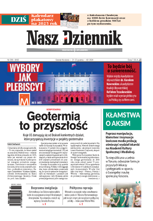 Nasz Dziennik z dnia 21.12.2024 wydanie PDF