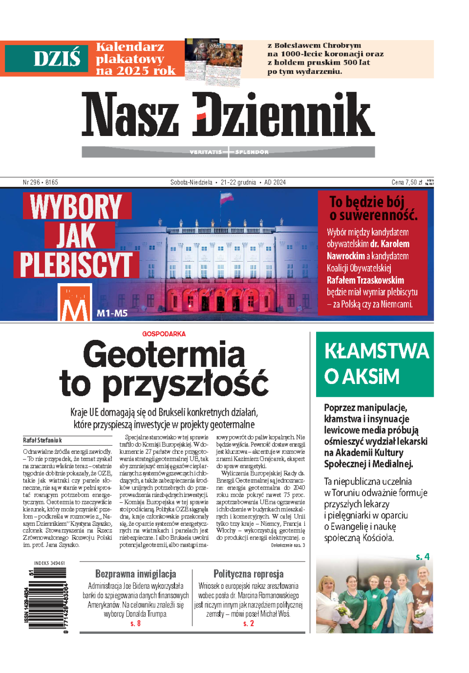Nasz Dziennik z dnia 21.12.2024 wydanie PDF