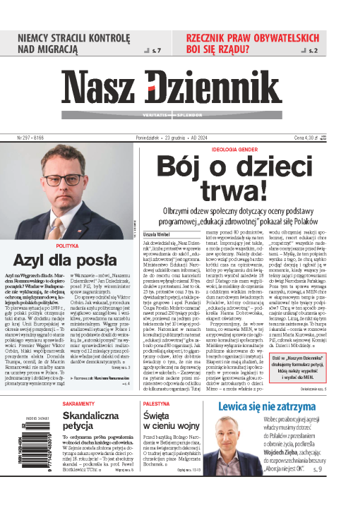 Nasz Dziennik z dnia 23.12.2024 wydanie PDF