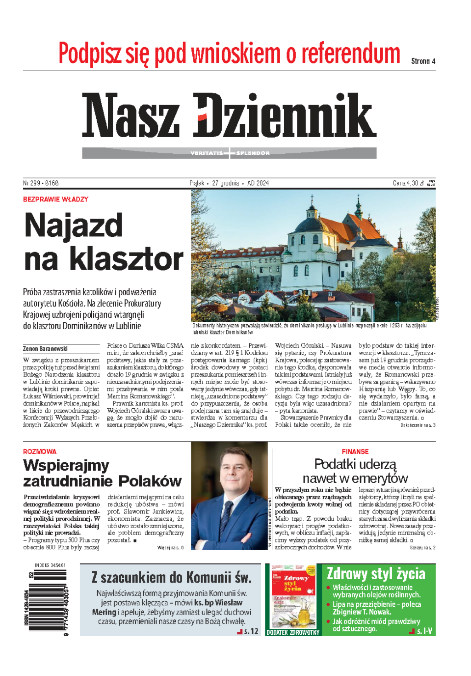 Nasz Dziennik z dnia 27.12.2024 wydanie PDF