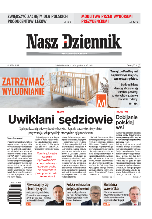 Nasz Dziennik z dnia 28.12.2024 wydanie PDF